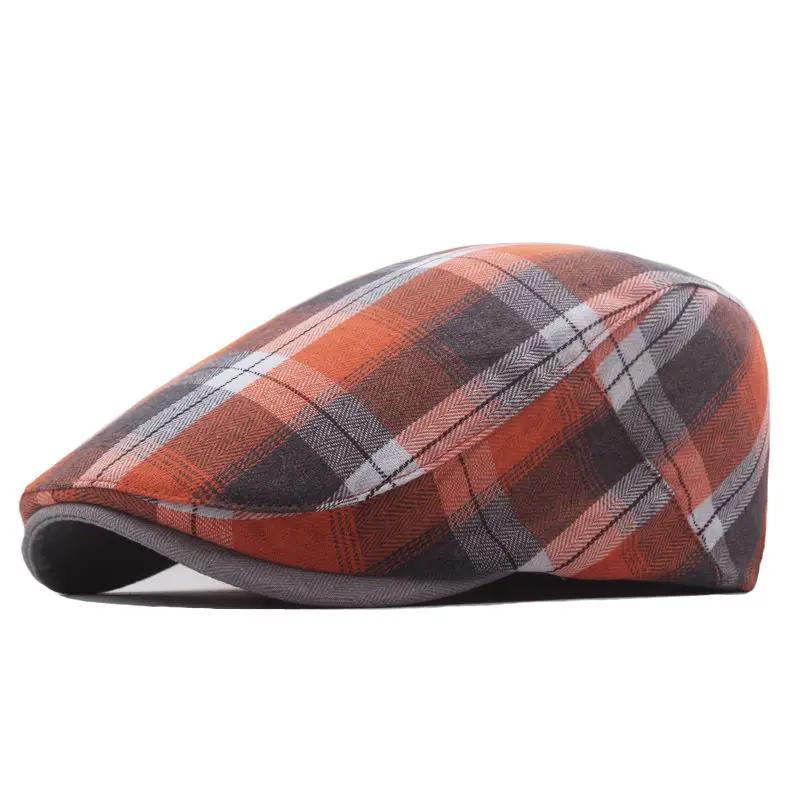 Spring And Summer Polyester Print Newsboy Caps Flat Cap Men And Women Painter Beret Hats 117