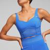Puma X Pamela Reif Collaboration Top Korsett Einfarbig Lässig Slim Fit Sport-BH Damen Unterwäsche Blau 525143-40