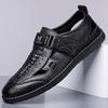 2025 Summer Sandals Soft Sole Soft Surface Casual Breathable Men's Shoes Hollow Men's New Velcro Hole Shoes 20259