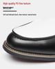 Men's Large Size Leather Slip-On Shoes - Pointed Toe, Thick Sole, Formal & Casual Driving Loafers Size 46