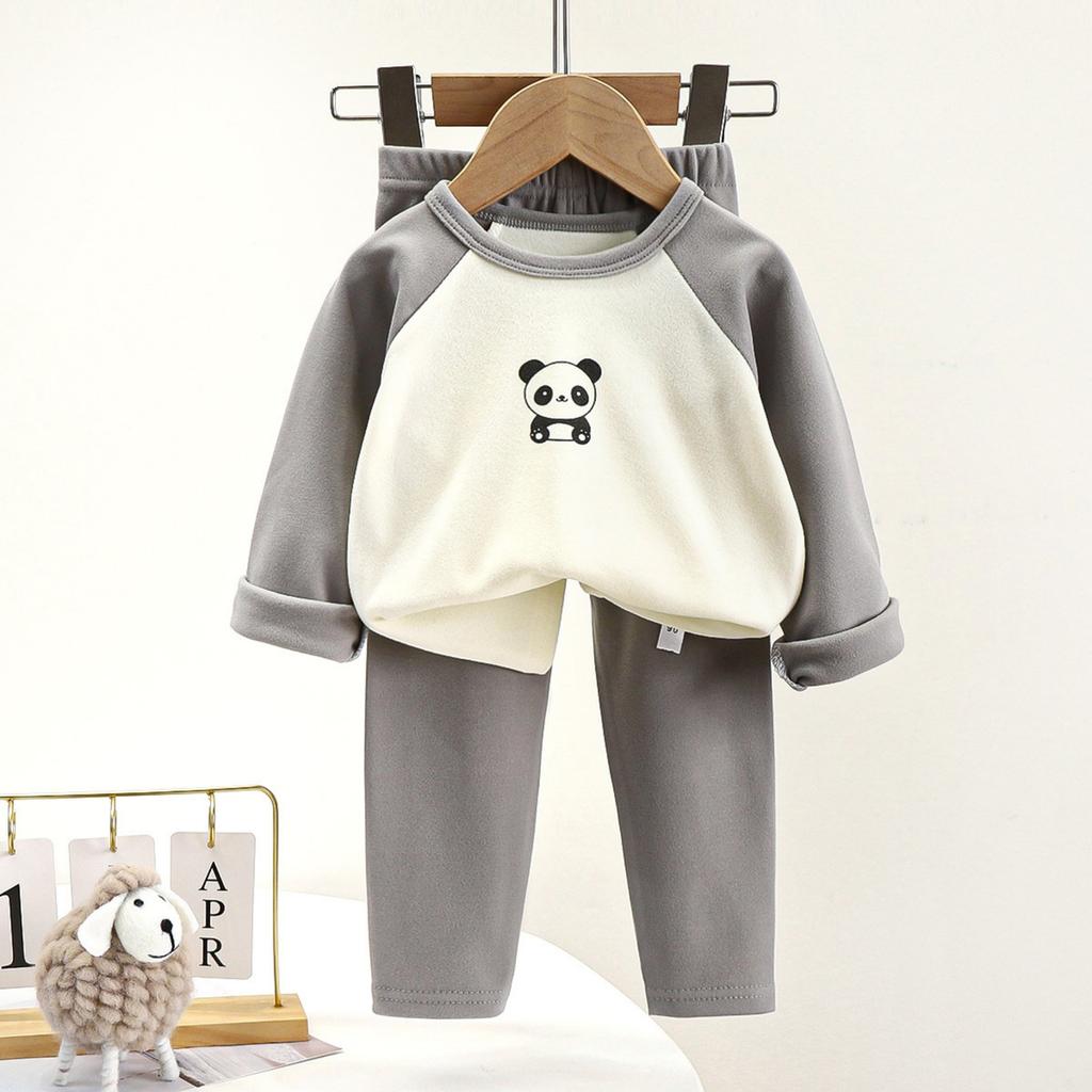 Children's Boys And Girls Home Wear And Pajamas Long-sleeved Tops And Trousers Sets
