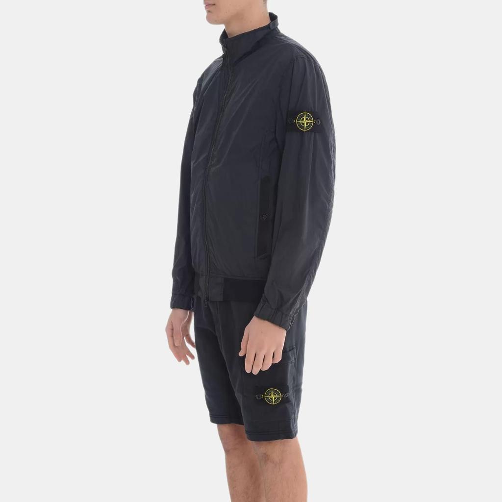 Stone Island Ss25 Resin Nylon Windproof Waterproof Zip Collar Jacket Men jackets Deep-Blue K1S1541000-37S0A23-V0020