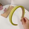 Girl's Fashion Candy Color Simple Solid Sponge Headband Girls Vintage Knit Hair Bands Soft Hairband Elastic Accessories Gifts