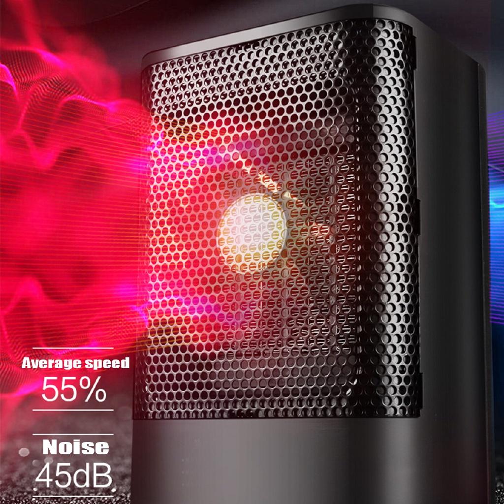 AC 220V Electric Space Heater/Portable Cooling Fan Table Handy Air Warmer Cooler Summer Winter Air Vent Fan for Home