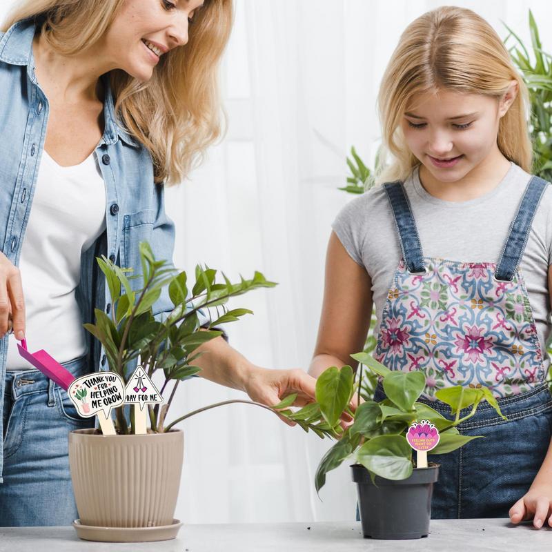 Funny Plant Stakes Set of 15 Plant Labels for Indoor Decorative Waterproof Flower Pot Tags Gardening Signs Succulent Stakes for