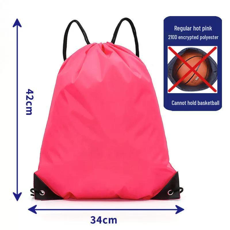 Customizable Waterproof Oxford Large Capacity Drawstring Backpack with Logo Print