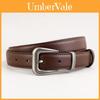 Classic Leather Belt For Women With Alloy Buckle And Slim Fit For Casual Wear