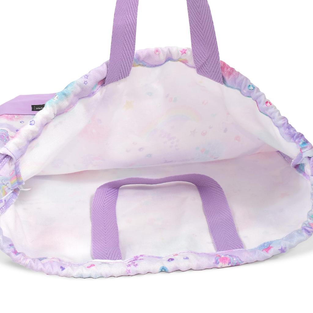 COLORFUL CANDY STYLE Large Drawstring Gym Clothes Bags Name Unicorn Fantasy Set of Cute for Gym Clothes Change of N3385203 (with Tags), Handles,