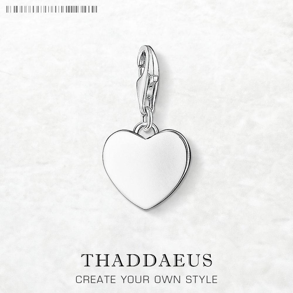 Dangle Charm Pendant Heart Accessories Women 925 Silver Romantic Love Gift Fine Jewelry