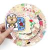 50 Cartoon Bear Doodle Personality Small Fresh Cute Children's Creative DIY Skateboard Suitcase Stickers Waterproof