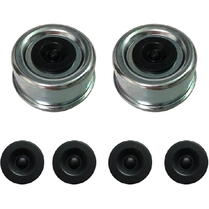 12Pcs Rubber Grease Plugs Hub Dust Cap, Trailer Hub Bearing Dust Caps, Trailer Axle Wheel Hub Cap For Trailer Dexter Lube RV Camper