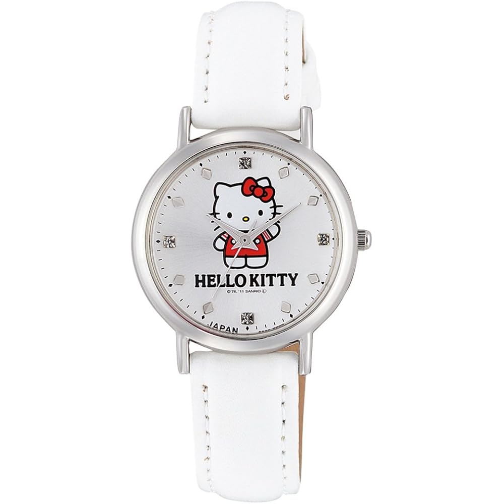 [Citizen Q&Q] Analog Watch, Hello Kitty, Water-Resistant, Leather Strap, Made in Japan, 0017N004,...