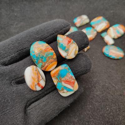 Oyster Turquoise Cabochon, Oyster Turquoise Gemstone, Turquois Mix Lot, Turquoise Cabochon Gemstone.