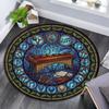 Musical Harmony Glass Round Area Rug Under Office Chairs Bedroom Living Room Home Decor