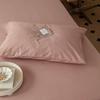 Solid Color Cotton Fitted Sheet & Pillowcase Set - Single Bed Mattress Protector