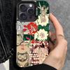 China Chic Mosaic Graffiti Green Rattan Phone Case For iPhone 17 16 15 14 13 12 11 XS XR X Pro Max Plus Colored Silver Cover