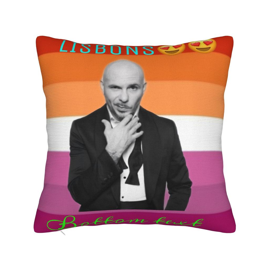 Decorative Pillow Covers Pitbull Mr Worldwide Tour Merch Home Throw Pillow Case Cover Square MultiSize