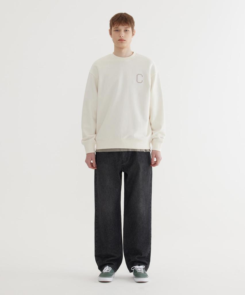COVERNAT C Logo Sweatshirt Ivory