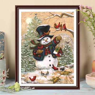 5D DIY Diamond Painting Gentleman Snowman Cross Stitch Kit Mosaic Diamond Embroidery Rose Full Round/Square Drill Home Decoration