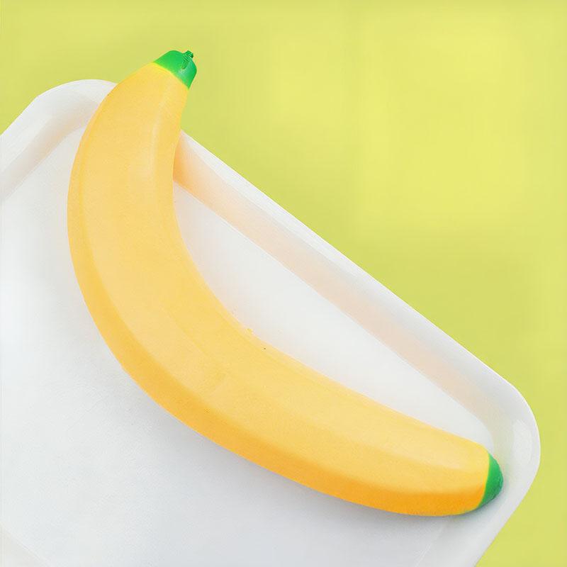 Jumbo Squishy Bannana Simulation Giant Squeezing Stress Ball Slow Rebound Toy Adult Children's Stress Relieving Gifts Home Decor