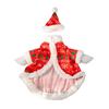 Christmas Goose Outfit Cute Porch Goose Clothes with Hat for 23" Goose Statue Outdoor Holiday Goose Costume for Patio Yard Lawn Decor