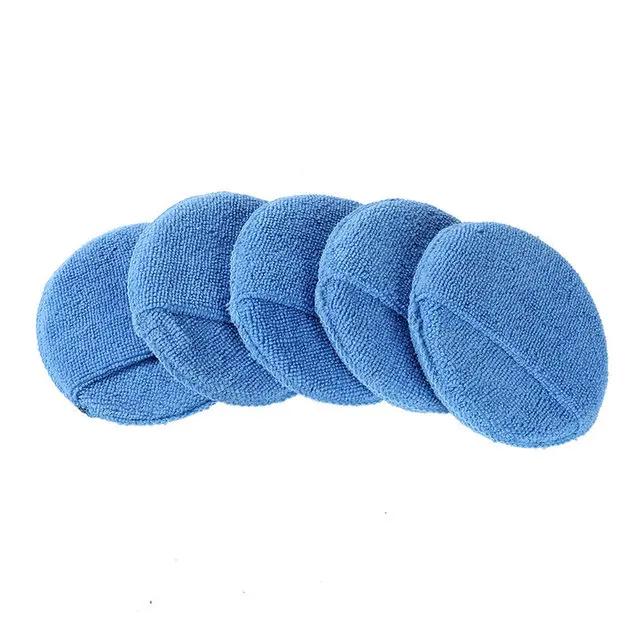 Soft ultra-fine fiber car applicator pad polishing sponge for applying and removing car care polishing sponge