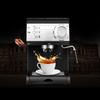 850W Automatic Coffee Maker Barista Espresso Machine Milk Steamer 180x250x300mm