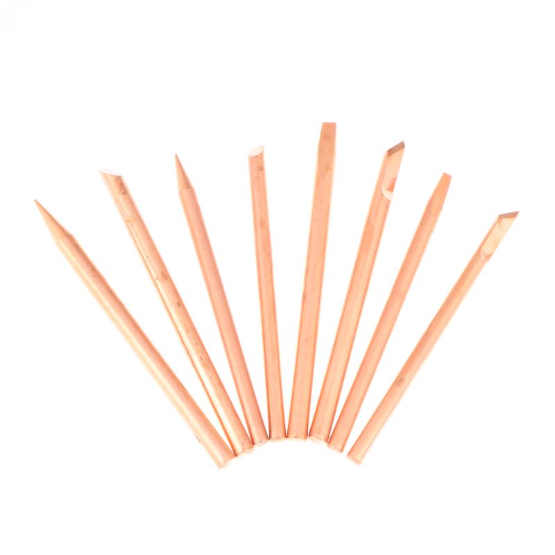 4Pcs External Heat Soldering Iron Tip B C D K Pure Copper Solder Head 30W 40W 60W Replacement Tip Welding Repair Tools