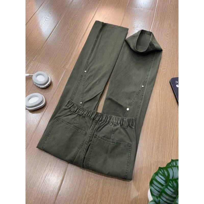 Gehrungsschnitt Niete lässige Latzhose Herren Retro gerade lässige Hose coole sa Stil Cleanfit Weitbeinige Hose
