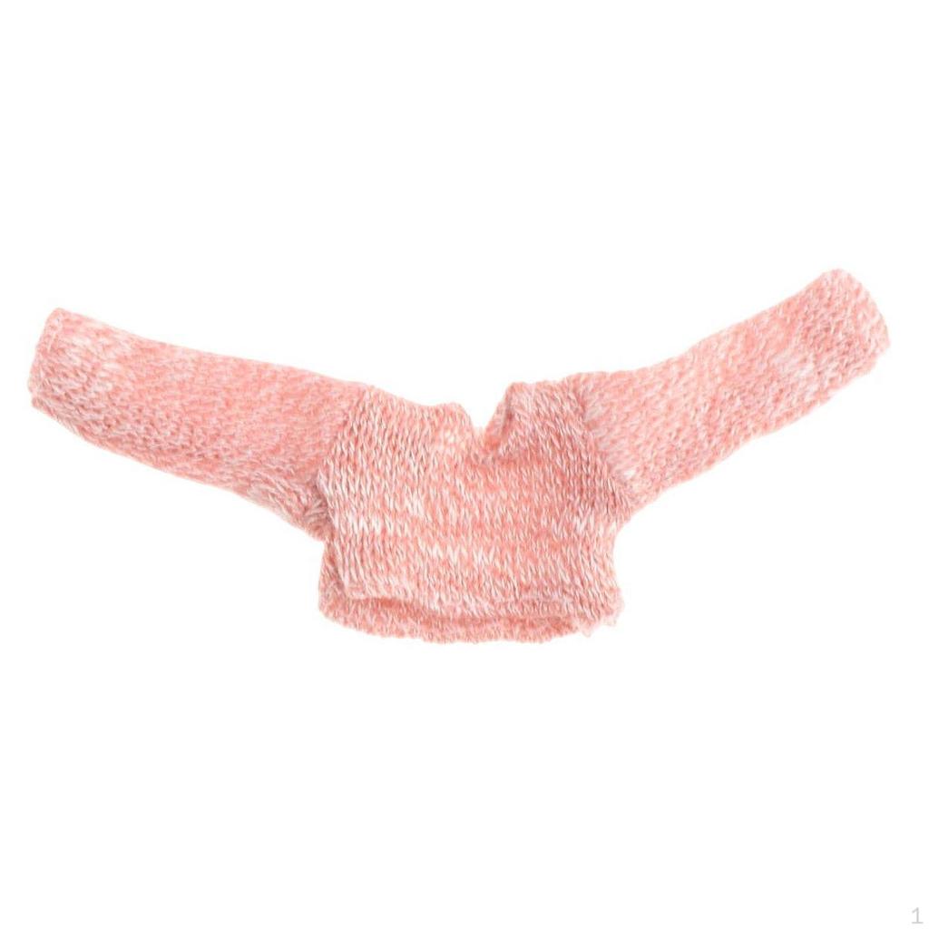 1/12 Weibliche Puppenpullover Actionfigur Kleidung Langarm Accessoire Pullover Mini für 6''