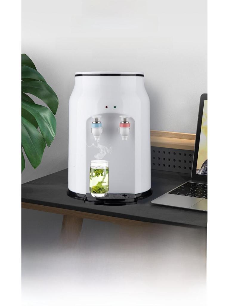Compact Desktop Water Dispenser - Mini Fridge & Heater for Home, Dorm, or Office