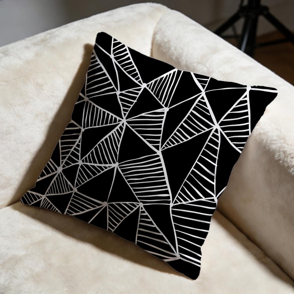 Triangle Cushion Cover Soft Decorative Pillow Case Suitable for Bedroom Sofa Car Travel Use