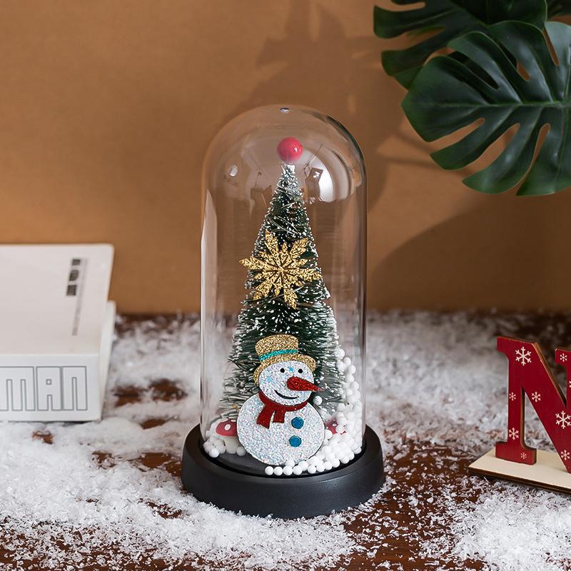 Cartoon cute Christmas tree night light bedroom premium atmosphere light bedside ornament Christmas gift
