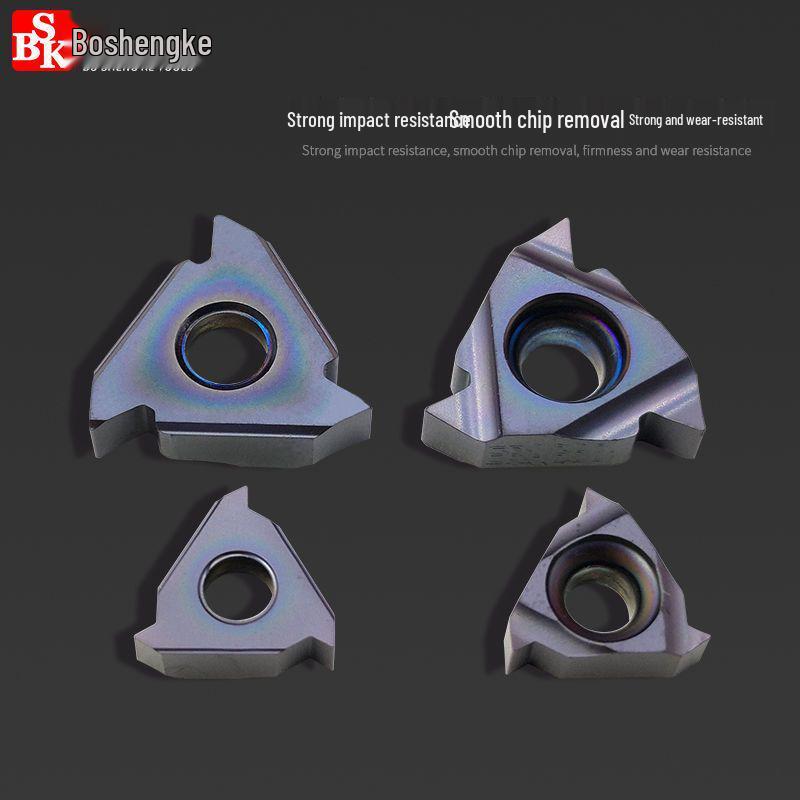 CNC High Hardness Threading Inserts for Internal/External Use (16ER/IRAG60) 1.5/2.0/2.5 Sizes, 40-60° Angles