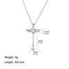 Romance Cupid Heart Wing Necklace In Elegant Zinc Alloy Fashion Neck Accessory Perfect For Date Night And Gift Giving