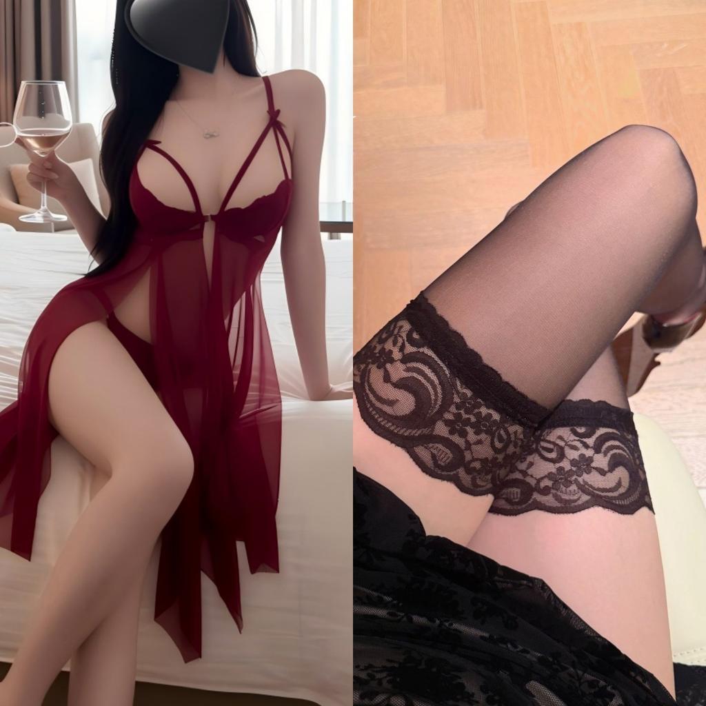 Sexy Lingerie Sexy Perspective Front Buckle Open Pajamas Hot Transparent Pure Desire Temptation Passion Suit
