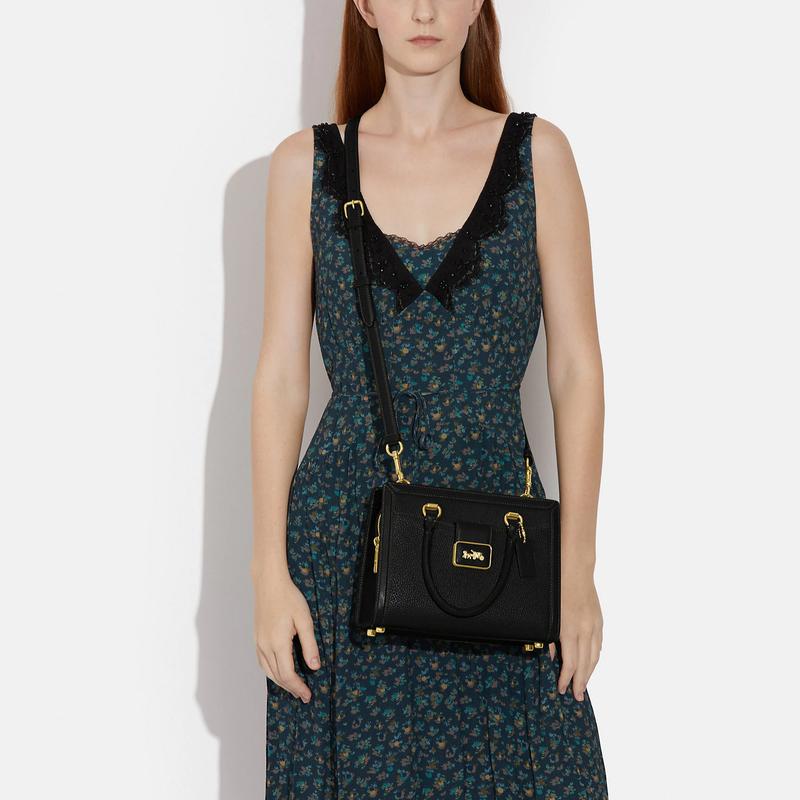 Coach Handbag Grace 24 Zipper Closure Detachable Shoulder Strap Cow Leather with Split Cow Leather Tote Bag Tote Bag Shopping Bag Shoulder Crossbody