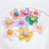 Translucent Acrylic Flower Keychain Material Accessory Supplies