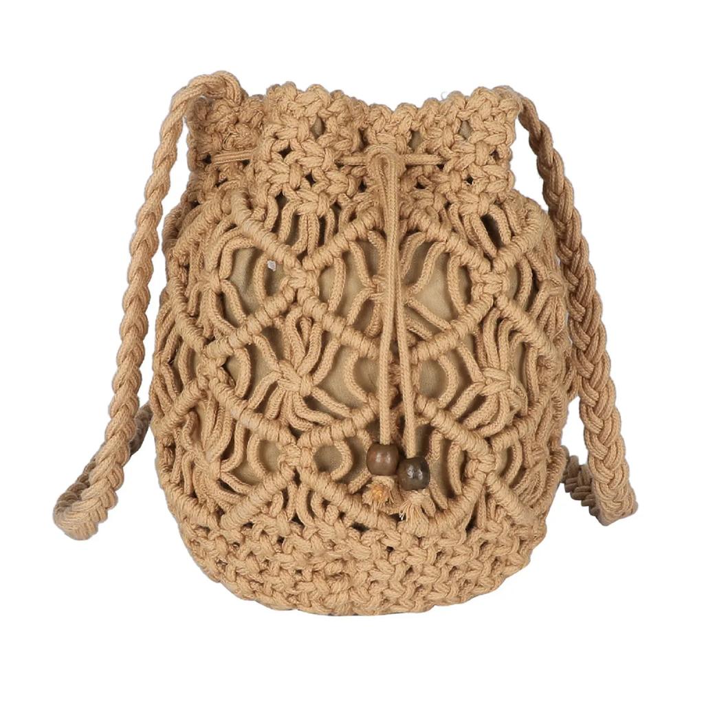 New Summer Fashion Handmade Bucket Bags for Women Shoulder Crossbody Bag Female Handbag