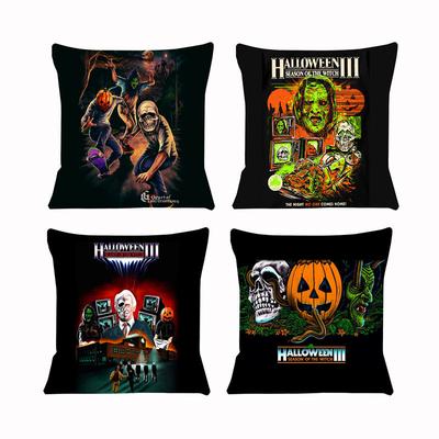 Halloween Iii Cushion Cover Comfortable Short Plush Pillow Cases Chair Car Sofa Pillow Cover Home Decorative Sj-325