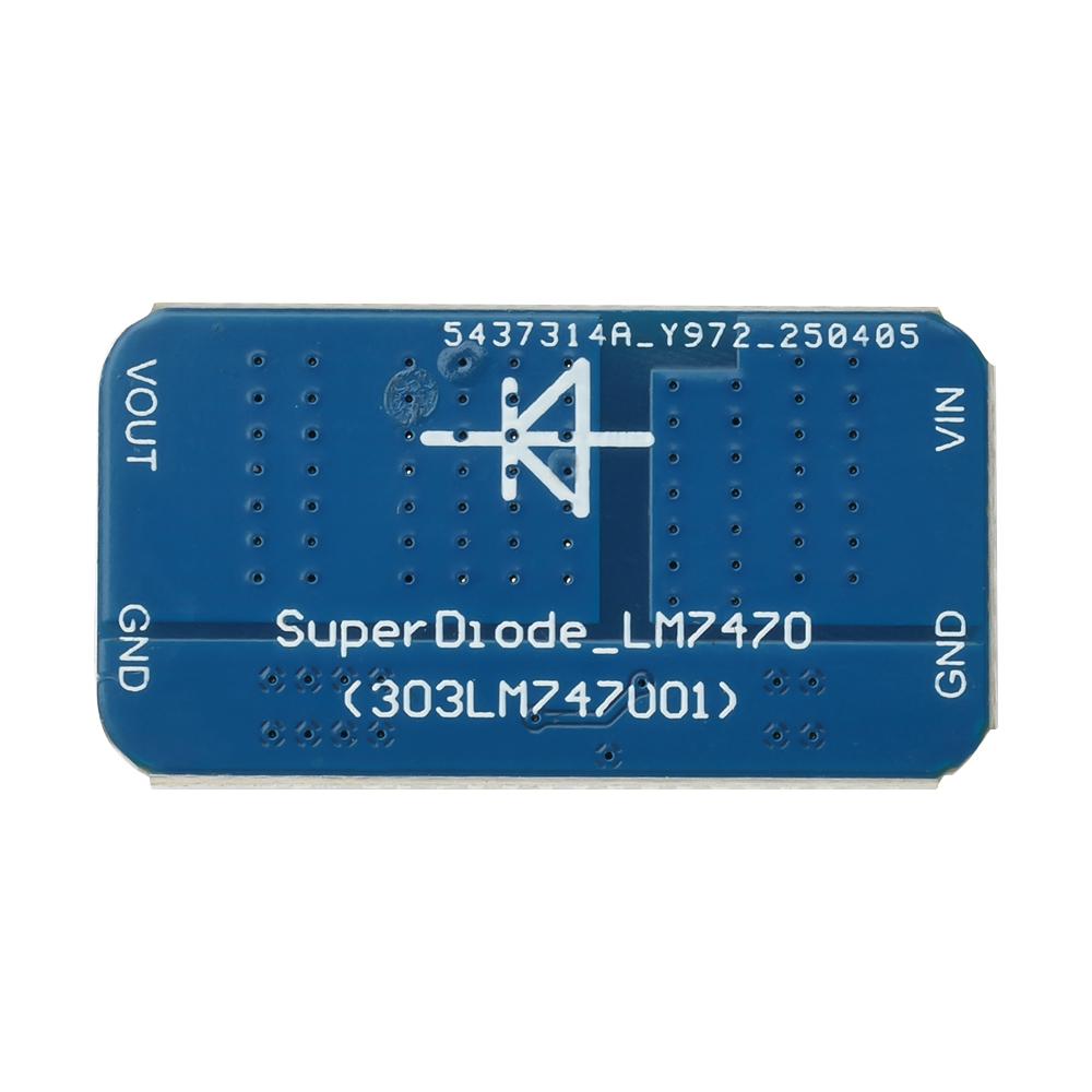 Mini Ideal Diode Module Anti-Backflooding Anti-Reverse Diode LM74700 Ideal Diode Rectifier Battery Protection Board 5-30V 10A