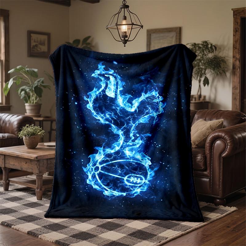 Tottenham Hotspur Print Flannel Blanket Soft Warm Sofa Bed Throw Blanket For Home Office Bedroom