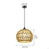 Pendant Light,Woven Lamp Shade,Ceiling Light Shade,Handmade Lampshade,Rope Shade