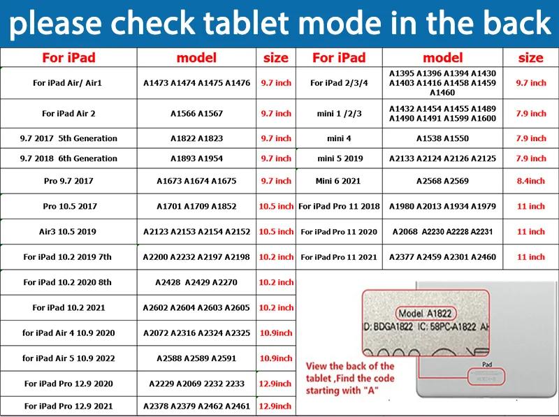 For iPad 10.2 Inch 9th 8th Model A2270 Tablet Case for iPad 10.2 Inch 7th Protective Shell Auto Wake Cover A2198 A2200 Case