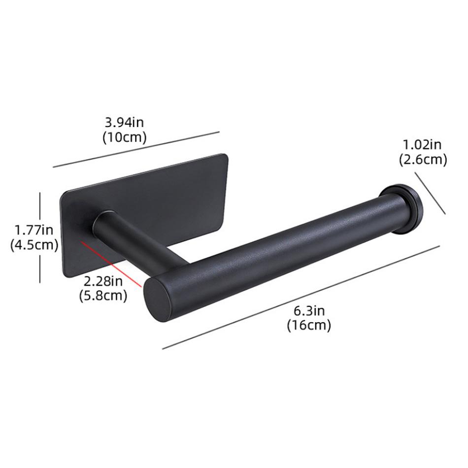 

Держатель для самоклеящейся бумаги из нержавеющей стали, матовый золотой, черный, белый, подставка для кухни, ванной, туалетной бумаги, рулона полотенец, полка для салфеток чёрный