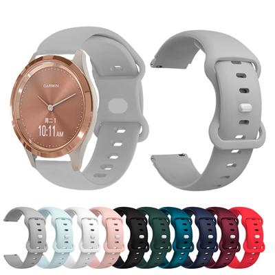 Sportowy Silikonowy Pasek do Garmin Vivomove 3S/Garminmove3S Pasek Lekka Opaska na Nadgarstek do Garmin Active S Venu 2S 3S Pasek 18mm