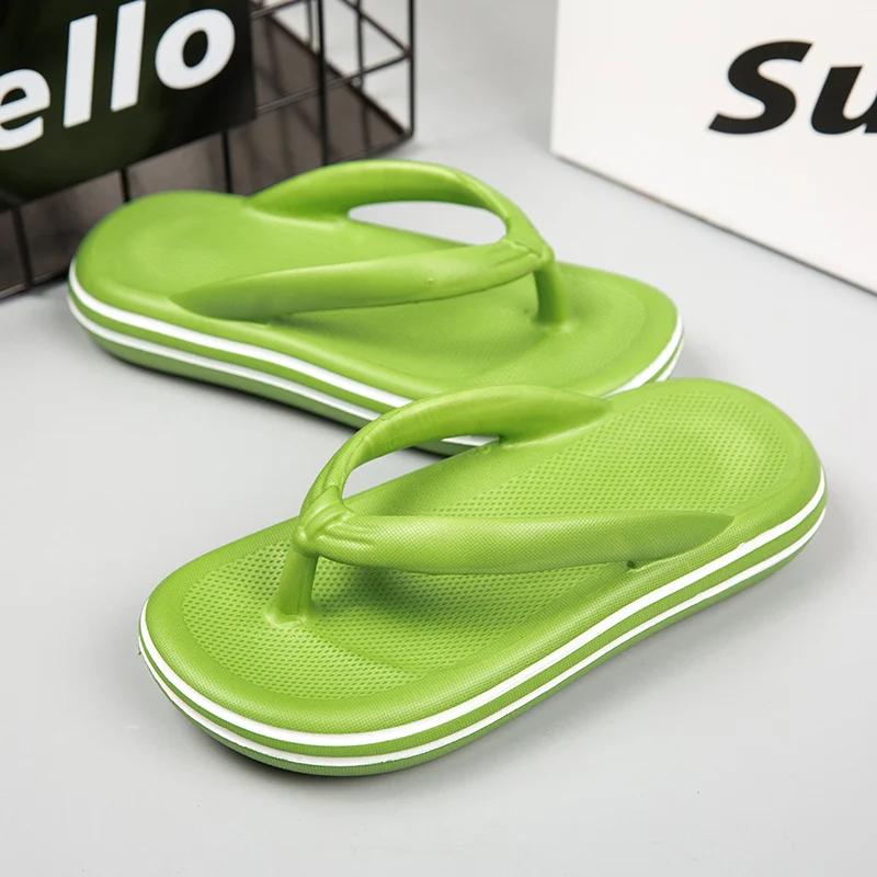 Men's Flip Flops Summer 2024 Female Shoes Thick Bottom EVA Non-slip Slide Slippers Outdoor Indoor Couples Shoes Chaussure Femme