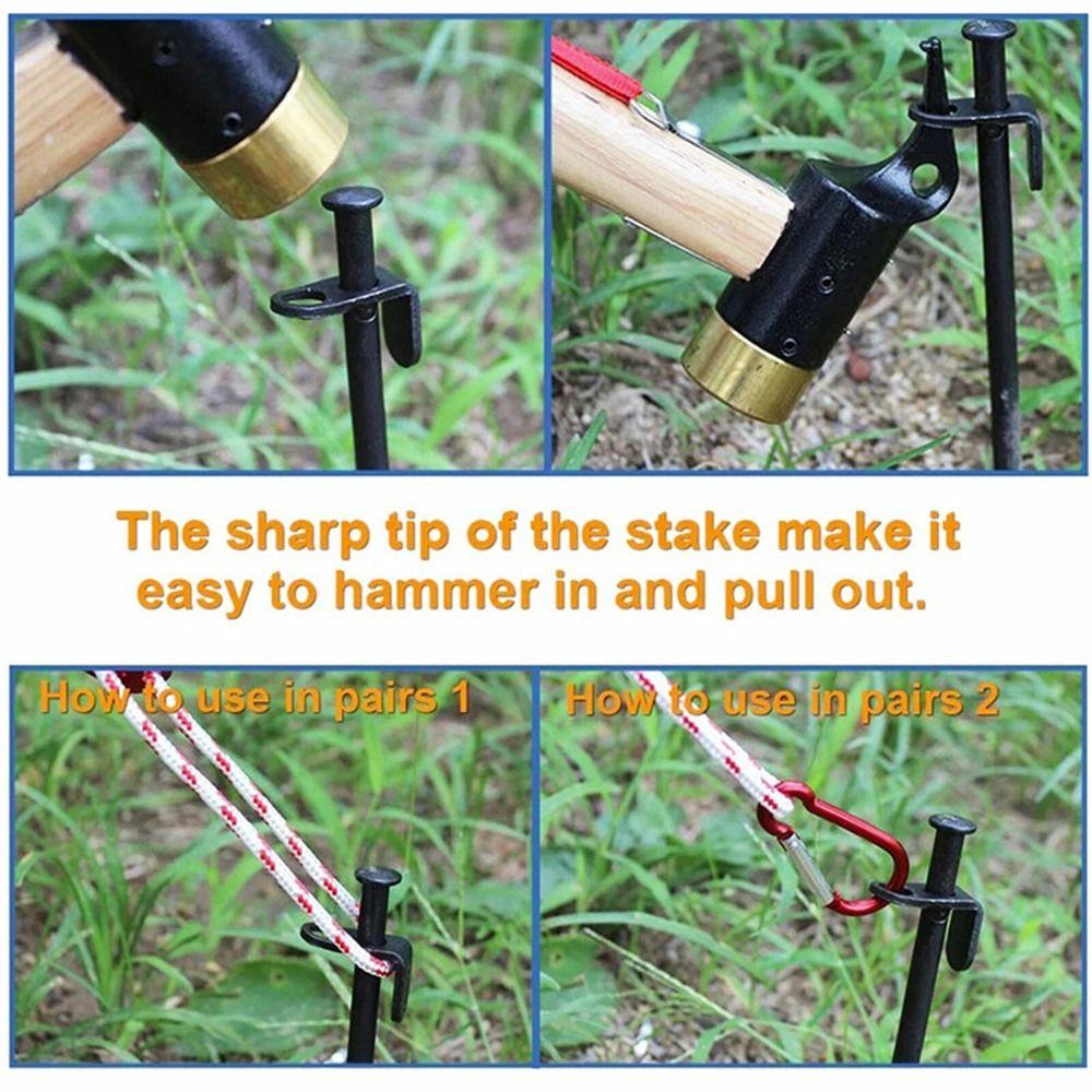 10Pcs 30cm Camping Pegs Heavy Duty Tent Pegs Duráveis Pregos de Chão