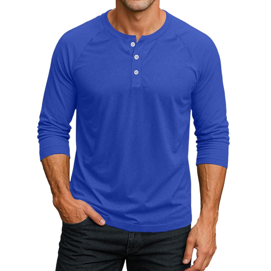 Men's Raglan Sleeve Three-quarter Sleeve Top