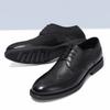 Mens Fashion Brogue Leather Shoes Korean Style Business Formal Oxford Shoes Breathable Comfort Wedding Shoes